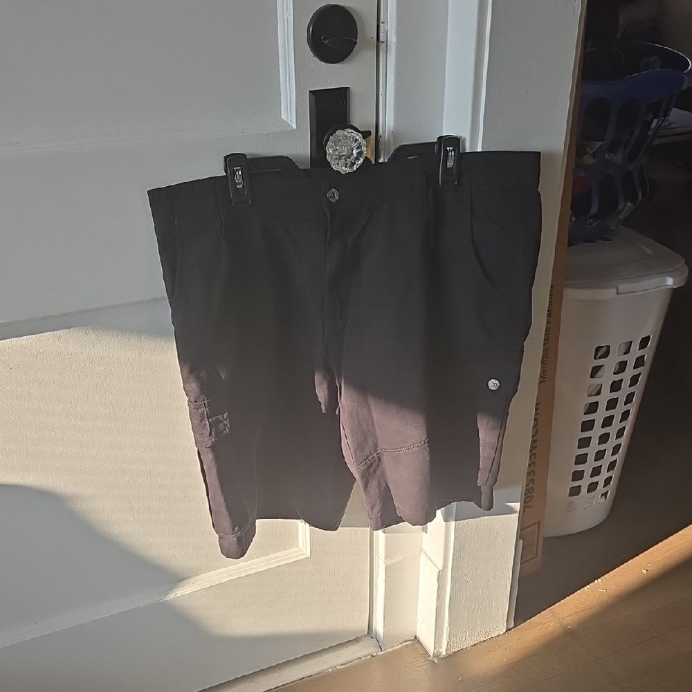 Men's Black Cargo Shorts